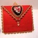 Bead embroidered hand sewn needle book case featuring handmade heart cabochon
