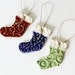 Christmas Stocking Ornaments - Set of Three