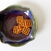 Purple, Blue and Green Pottery Dish