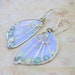 Sidhe Wings Earrings - Opal Fae in Sterling Silver- Iridescent Faery Wings Earrings - Fairy Wings - Faerie Wings