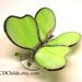 3-D Stained Glass Butterfly (Lime Green)
