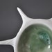 SALE - Micro Chestnut Porcelain Bowl - Jade Green Modern Beach Ocean White Ceramics
