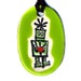 Robot With Heart Ceramic Necklace in Green