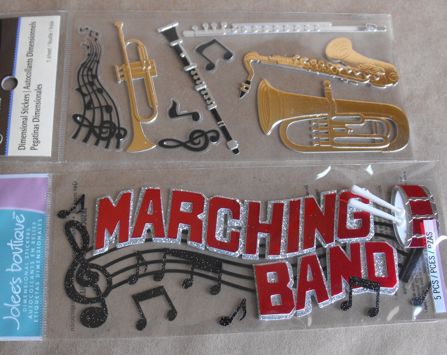 Marching Band stickers by Jolees Scrapbooking Card Making