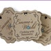 136 Personalized jewelry tags wedding labels with shop name logo in 5 colors