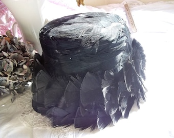 Black Feather Hat Awesome Feathers and Fluff