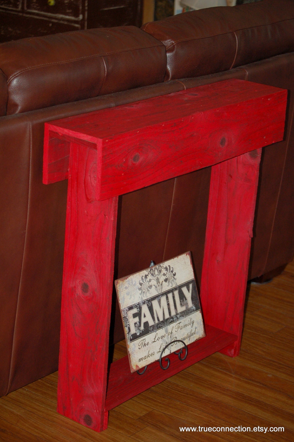 Fall Red Entryway Table Console Table Entry Table. Skinny
