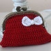 Custom Order for Goose Coin Purse Crochet - Red x2