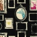 Framed in Black - Echino Decoro Fabric - Last Half Yard