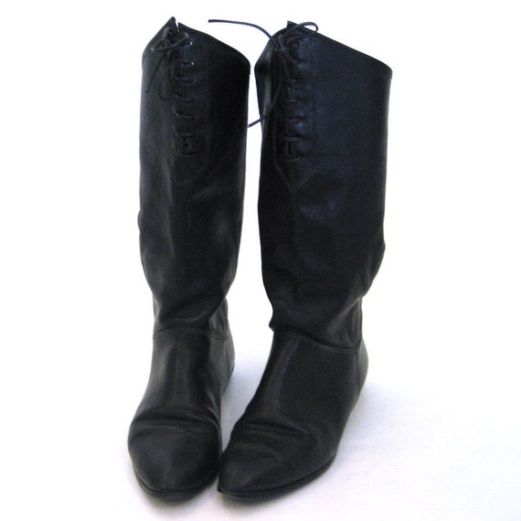 long leather riding boots size 7