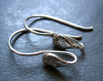 Stellar - Solid Sterling Silver ear wires - high end jewelry earring findings - supplies