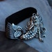 Silver Mermaid Leather Cuff