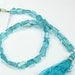AAA Beautiful Teal Faceted Apatite Nugget Beads 6mm - 8mm Average (Full strand)