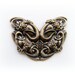 1 - Large Garden Flourish Antique Ox Brass Jewelry Finding (F)