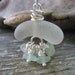 Genuine Sea Glass Jewelry - Light Blue and White Sea Glass Necklace - Natural sea glass necklace
