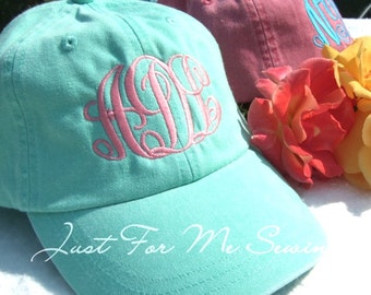 Monogrammed Baseball Hat-Fast Shipping-Monogram included