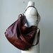 big sale - ships next day in Original Vintage Cognac with all the upgrades - 13" LAPTOP HOBO PACK 'three in one' - leather backpack