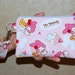 Wristlet Purse with 2 Interior Pockets - Handcrafted from My Melody and Cupcakes Canvas Fabric