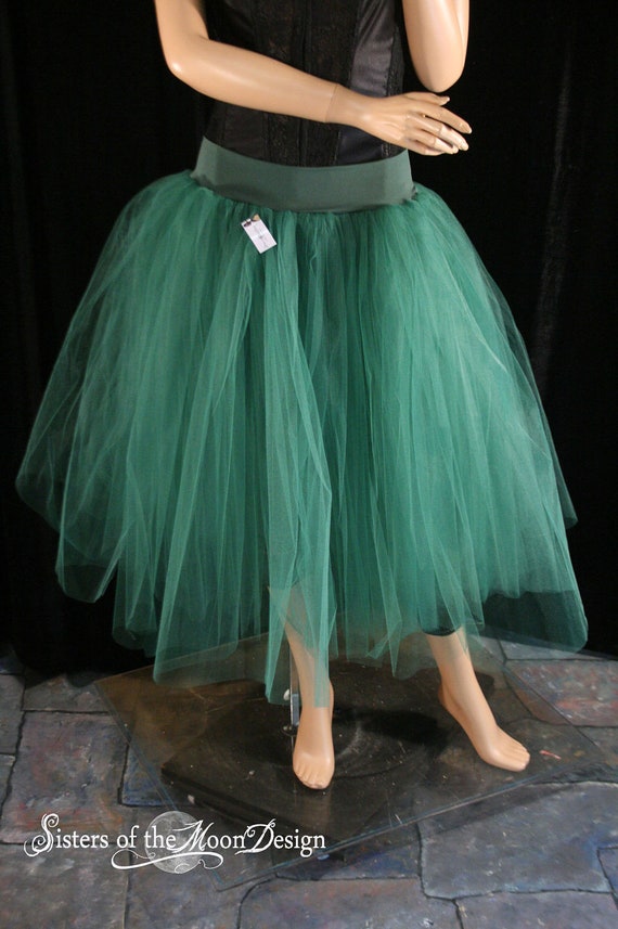 Emerald Romance Adult Tutu Skirt Ballet Extra Poofy Knee 