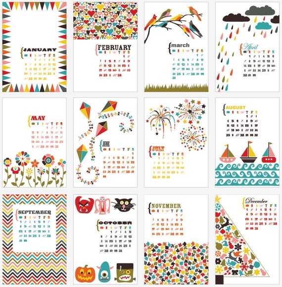 2016-desk-calendar-4x6-bright-bold-fun-printable-by-pagebypaige