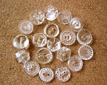 114 Antique vintage glass buttons, 19 designs-RARE amazing package