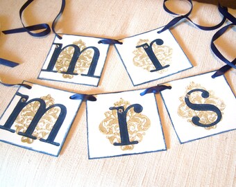 Mr and Mrs Wedding Banner, Mr Mrs wedding signs, Mr and Mrs banners ...