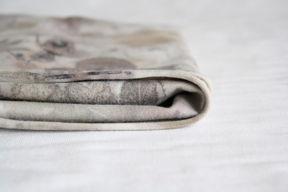 Hand dyed fabric Naturally dyed and printed cotton by red2white