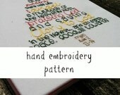 hand embroidery PATTERN full color pdf download: luke 2 Christmas tree Il_170x135