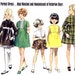 1960s Childs Dress Pattern - Butterick 5441 - High Waist - Gathered Skirt - Size 4