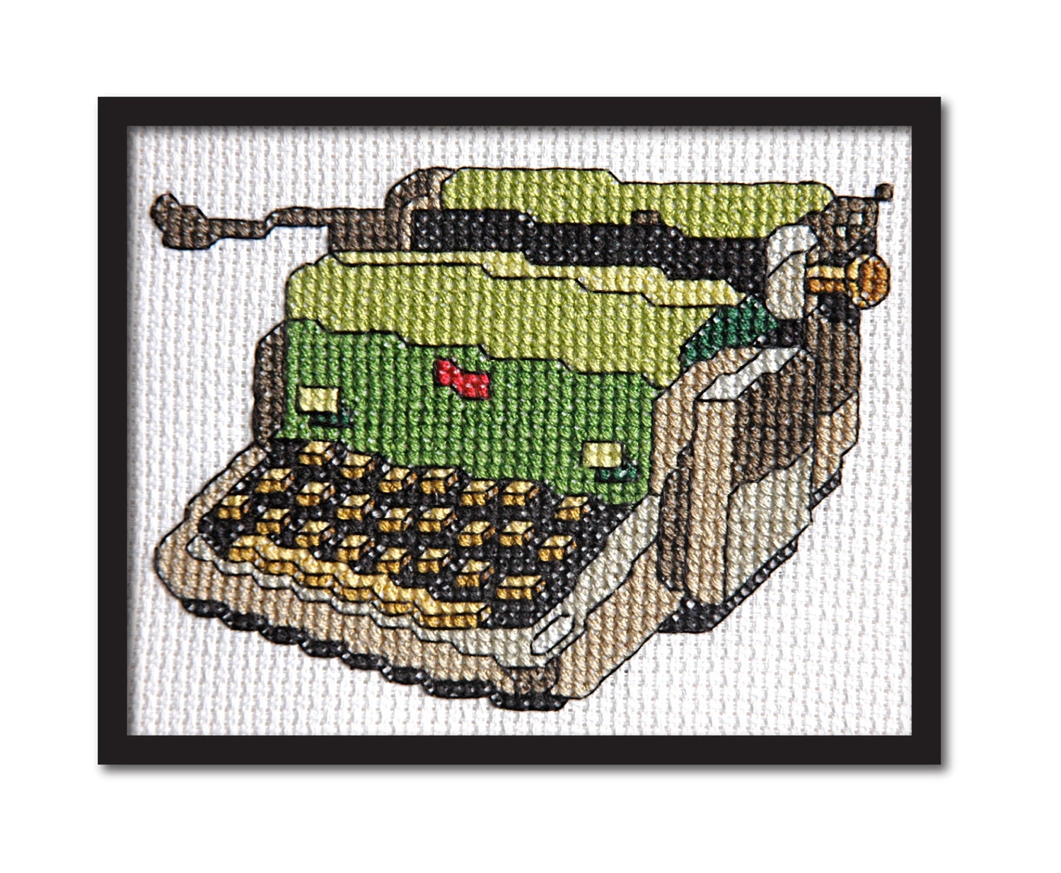 Vintage Typewriter Cross Stitch Pattern Instant Download