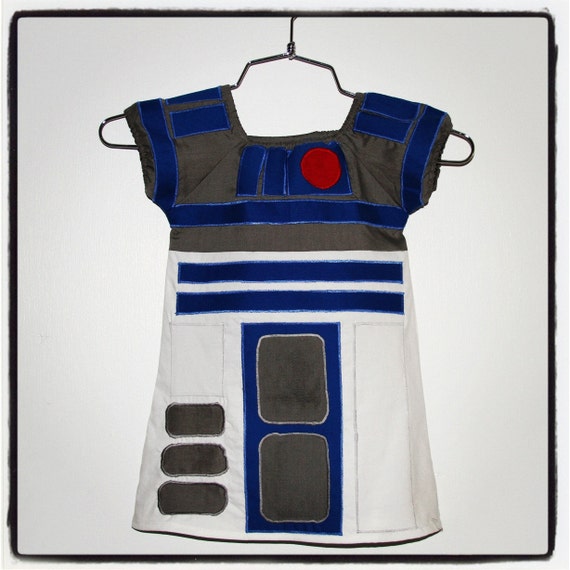 Items similar to Custom Star Wars R2D2 inspired 12m3T TODDLER DRESS