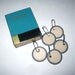 Vintage Dennison Key Tag Box with 5 Original Tags