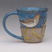 BIRDS & BEACH MUG -- With 3 Lesser Yellowlegs
