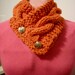 double knit button cable scarf PDF pattern