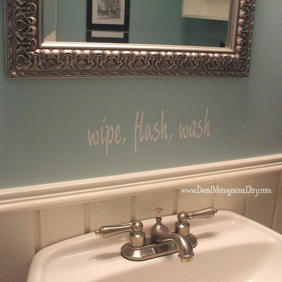Items similar to Bathroom Vinyl Wall Decal on Etsy