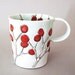 porcelain cup with translucent bottom