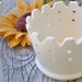 Earring Holder Natural White Ceramic Jewelry Holder
