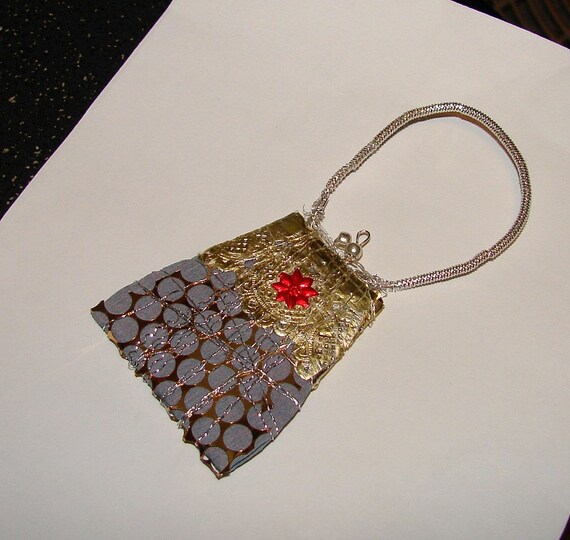 German Sebnitz Purse Christmas Ornament RESERVED