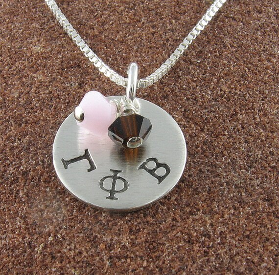 Gamma Phi Beta Sorority NecklaceSterling Silver by