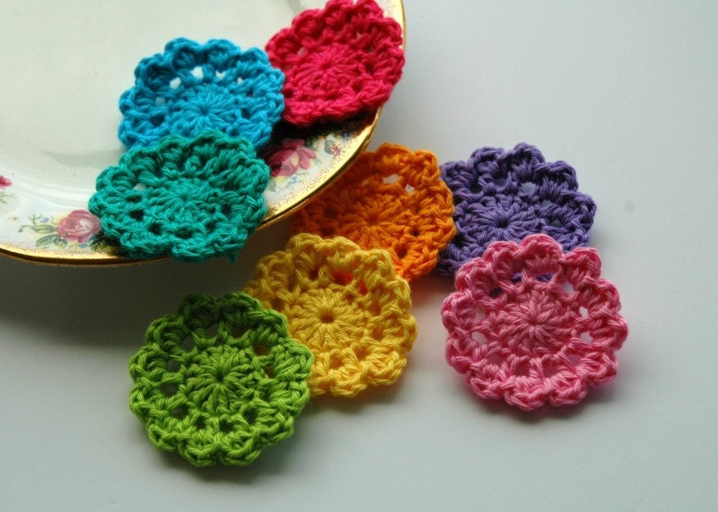  Crochet Flower Motifs  mini doilies