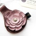 Handmade leather Key Fob, Key ring, Conker brown, Petal leather, RAGGLEBLOOM by Fairysteps
