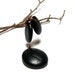 Drilled Jewelry Beach Stones - Smooth Black Pebbles Genuine Lake River Dangle Beads EBONY ENSEMBLE All Natural Artisan Findings - Go Organic