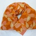 Pain Relief Neck Wrap and Eye Pillow with Removable Covers - Long Length - Pumpkin - Choice of Herbs