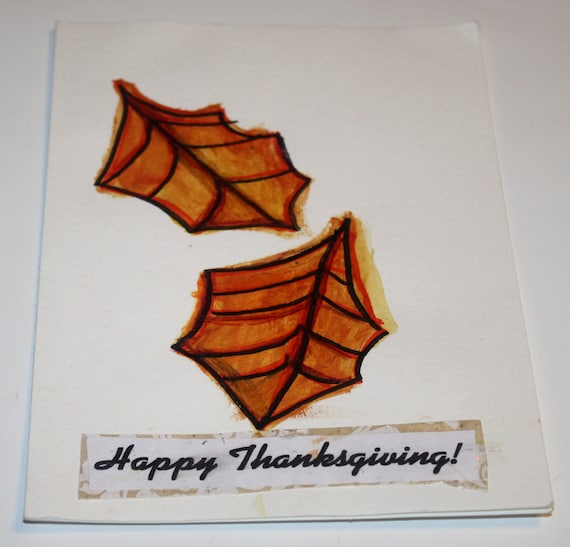 Autumn Leaves Thanksgiving Greeting Card