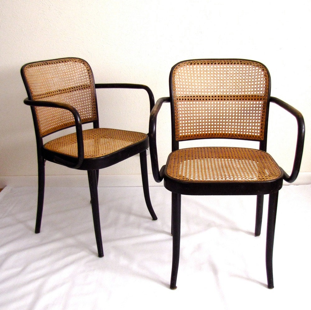 RESERVED 4 Thonet No. 811 Prague Chairs Vintage Mid Century