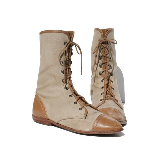 flat canvas boots