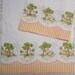 Vintage Pillowcases Feedsack w Farm House Border Print