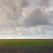 Original Oil Painting Modern Abstract Sky Cloud Field LANDSCAPE Art by J Shears
