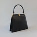 Vintage Bag / 1950s Milch Handbag / 50s Black Leather Purse