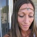 BOHO GODDESS - Head Harness with Turquoise Stones in center Head Chains Boho Goddess Goddess Jewelry Boho Girl